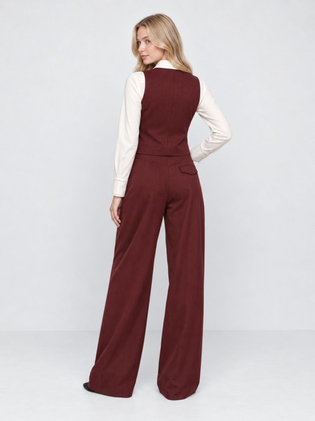 Button-down suit vest