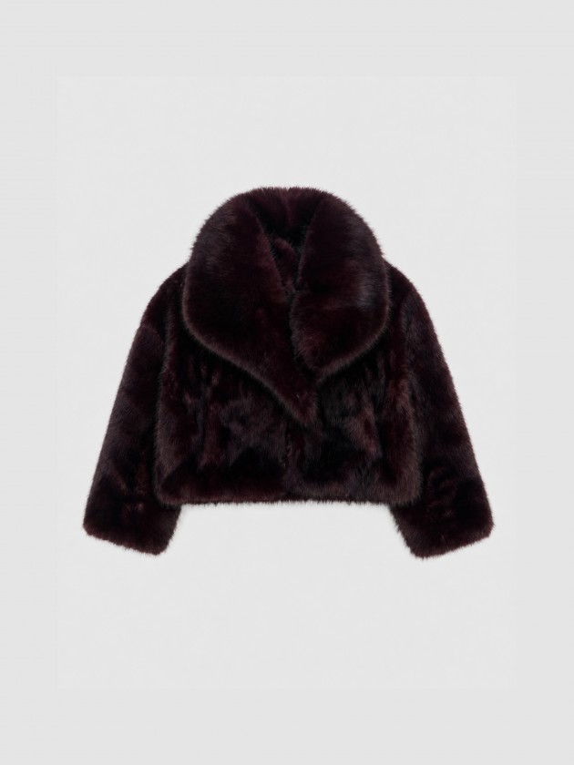 Faux fur coat