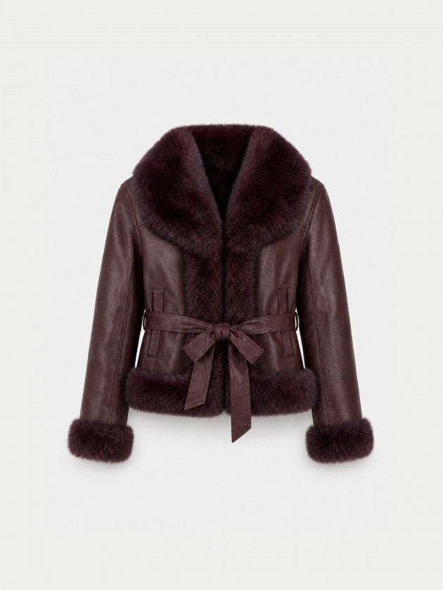 Faux fur coat