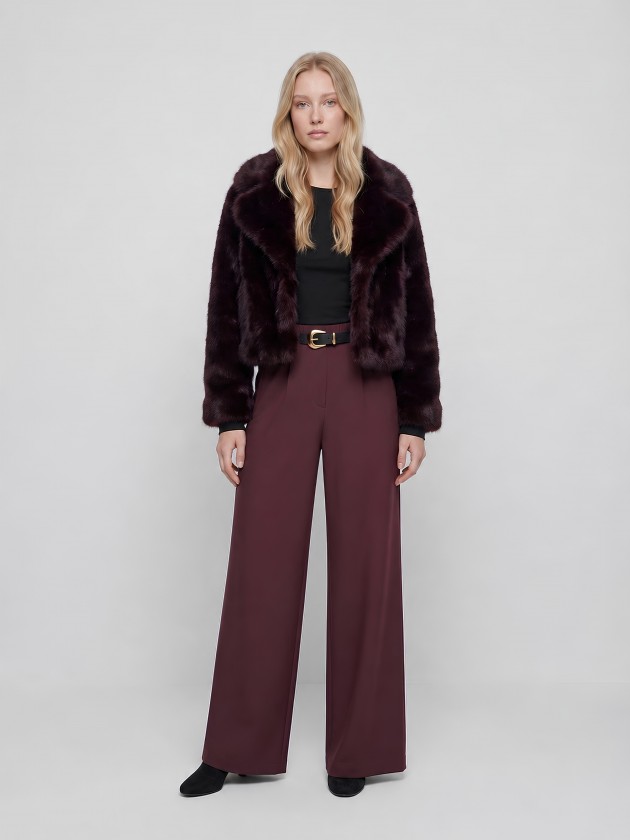 Faux fur coat