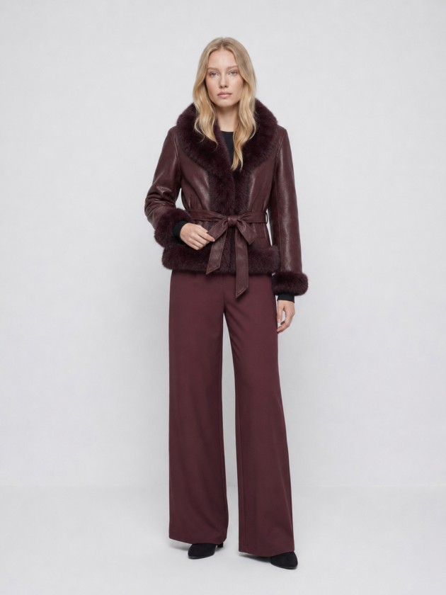 Faux fur coat