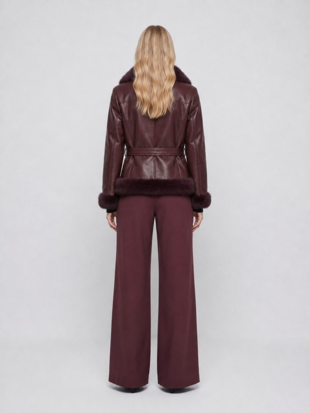 Faux fur coat