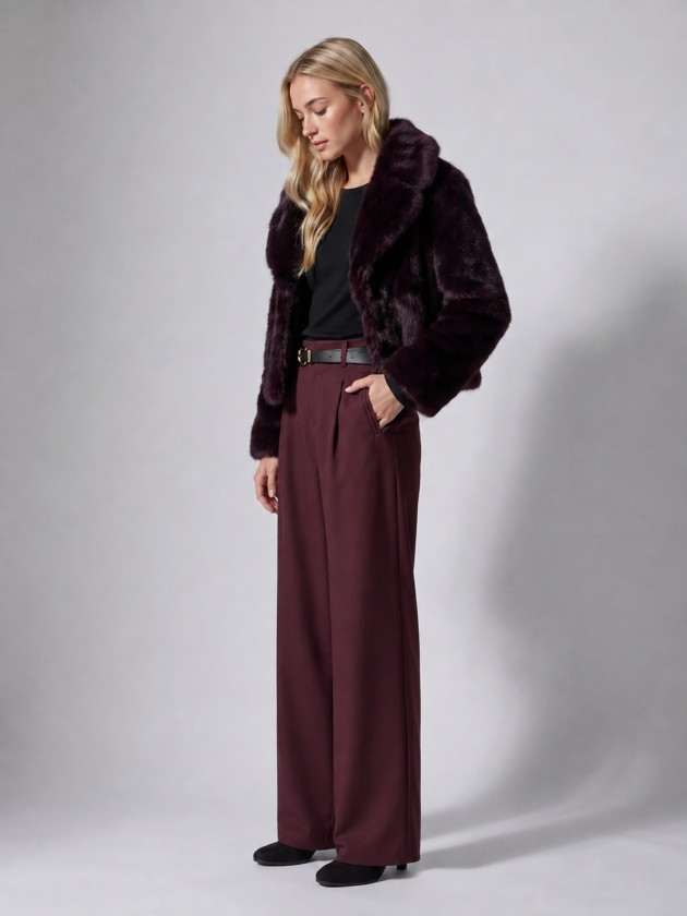 Faux fur coat