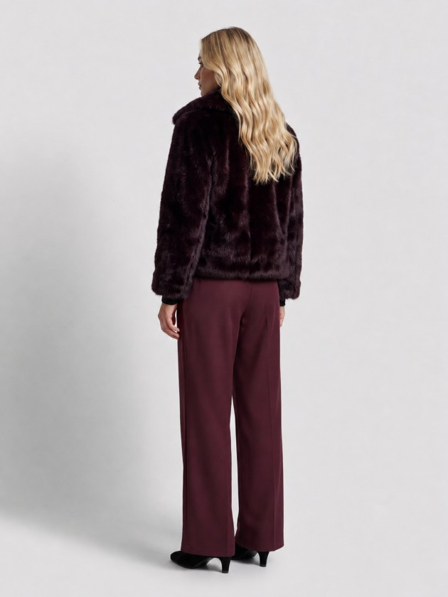 Faux fur coat