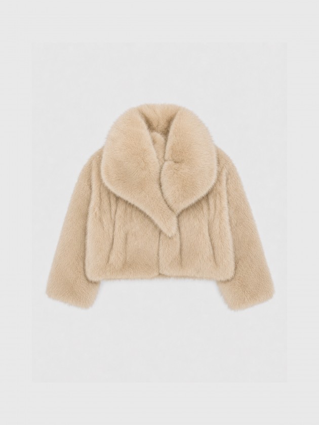 Faux fur coat