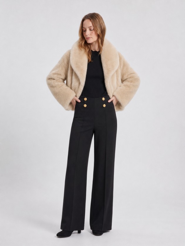 Faux fur coat