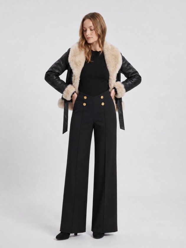 Faux fur coat
