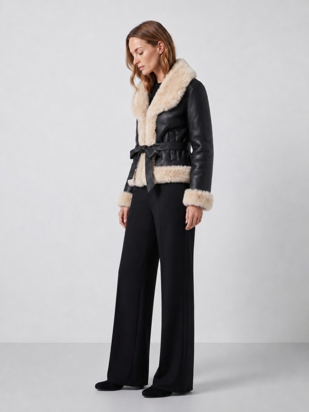Faux fur coat
