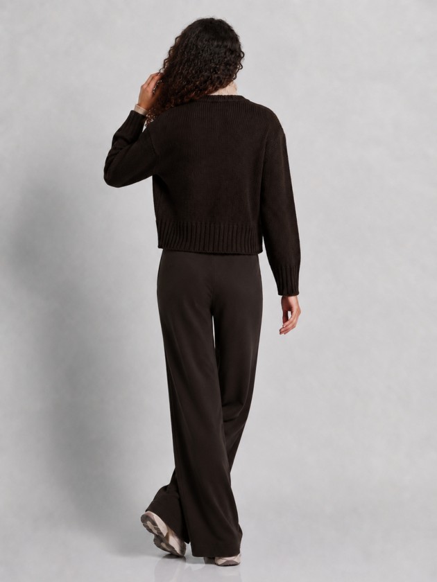 Veste en maille � boutons