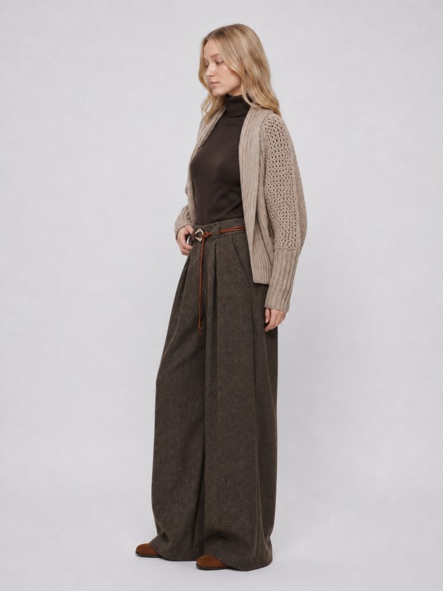 Open knit jacket