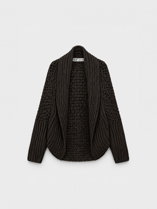 Open knit jacket Open knit jacket
