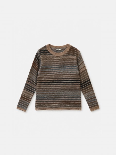 Striped knit sweater