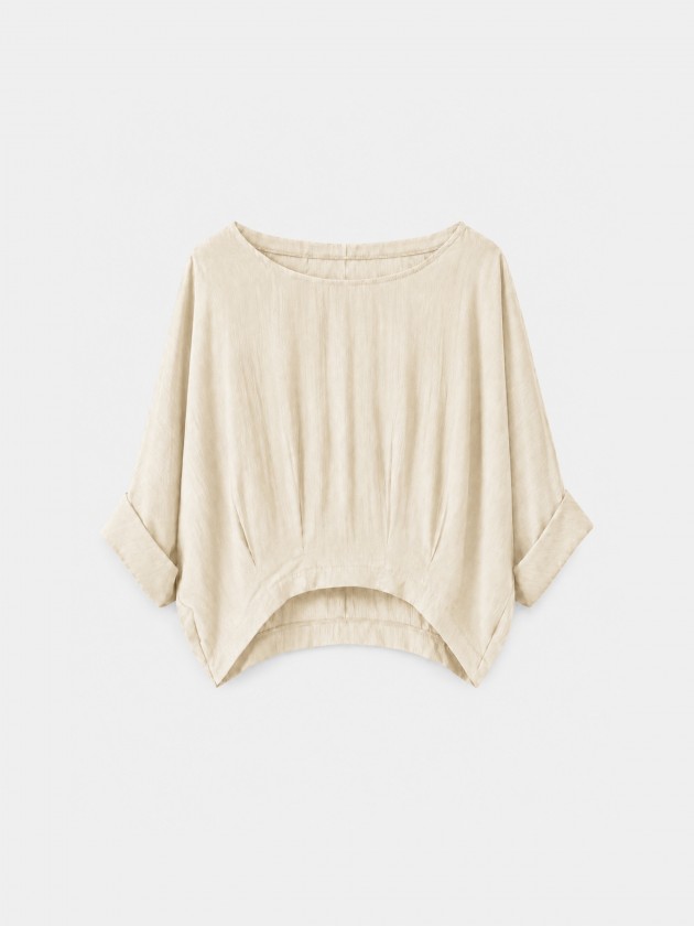 Asymmetrical flowy blouse