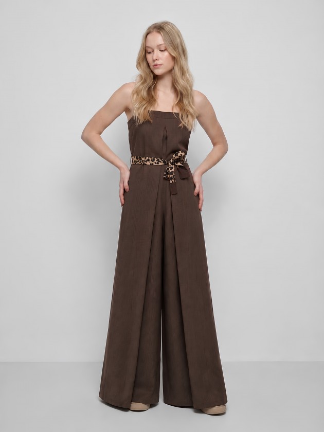 Long, strapless jumpsuit