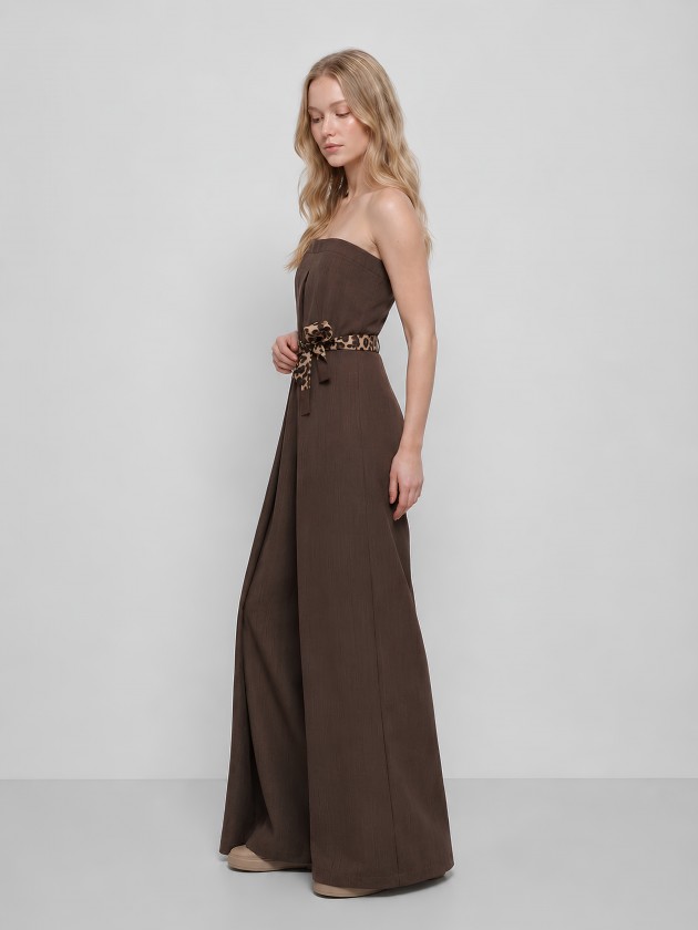 Long, strapless jumpsuit