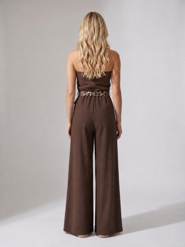 Long, strapless jumpsuit
