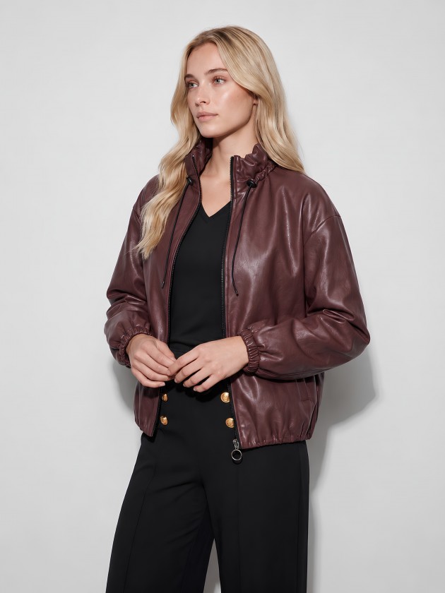 Veste en simili cuir