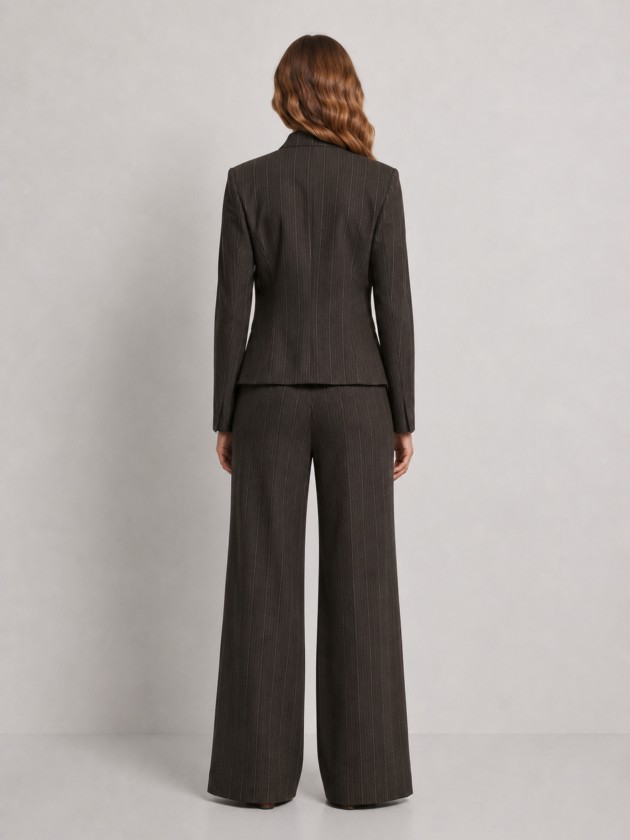 Structured blazer with buttons.