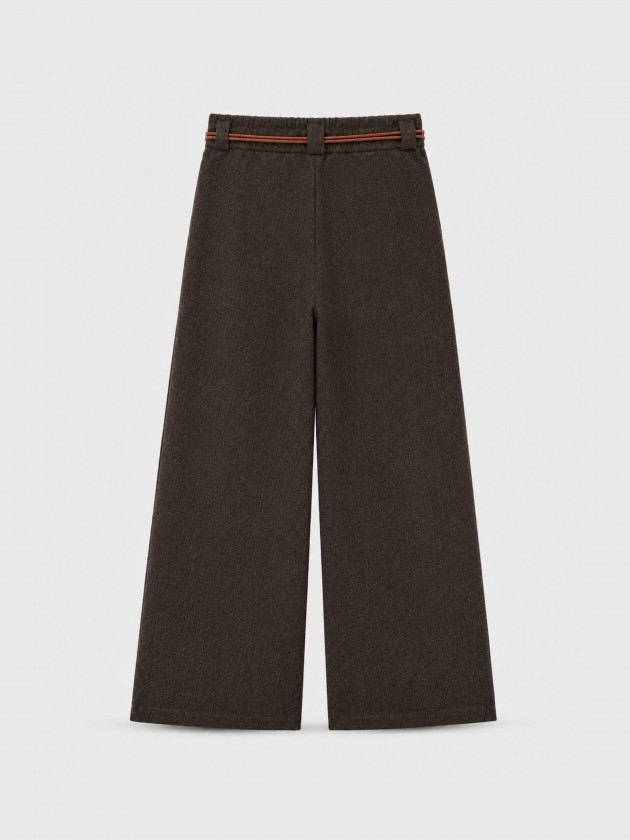 Wide-leg trousers with belt Wide-leg trousers with belt
