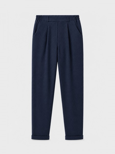 Pantalon fusel� � plis
