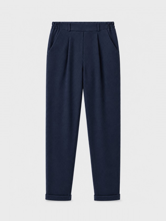 Tapered trousers with pleats Tapered trousers with pleats