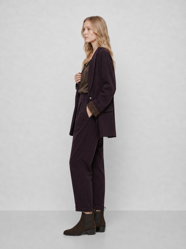 Blazer comprido com renda