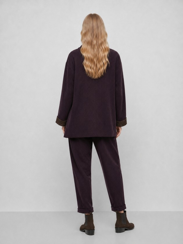 Blazer comprido com renda