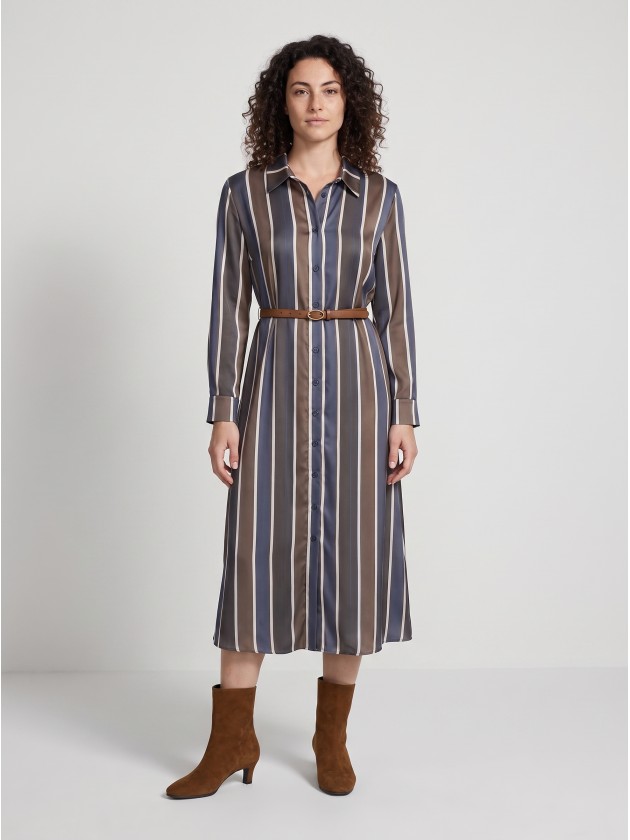 Long striped shirt dress Long striped shirt dress