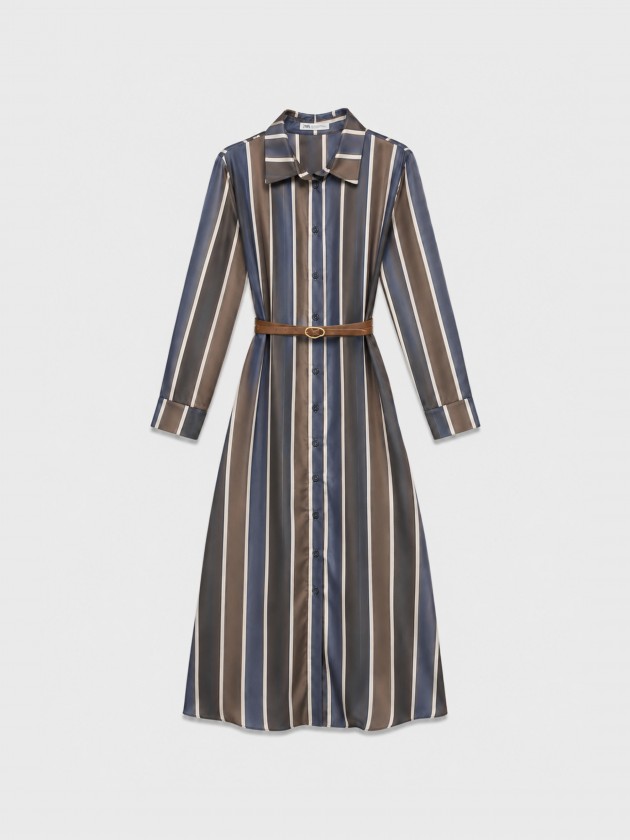 Long striped shirt dress Long striped shirt dress