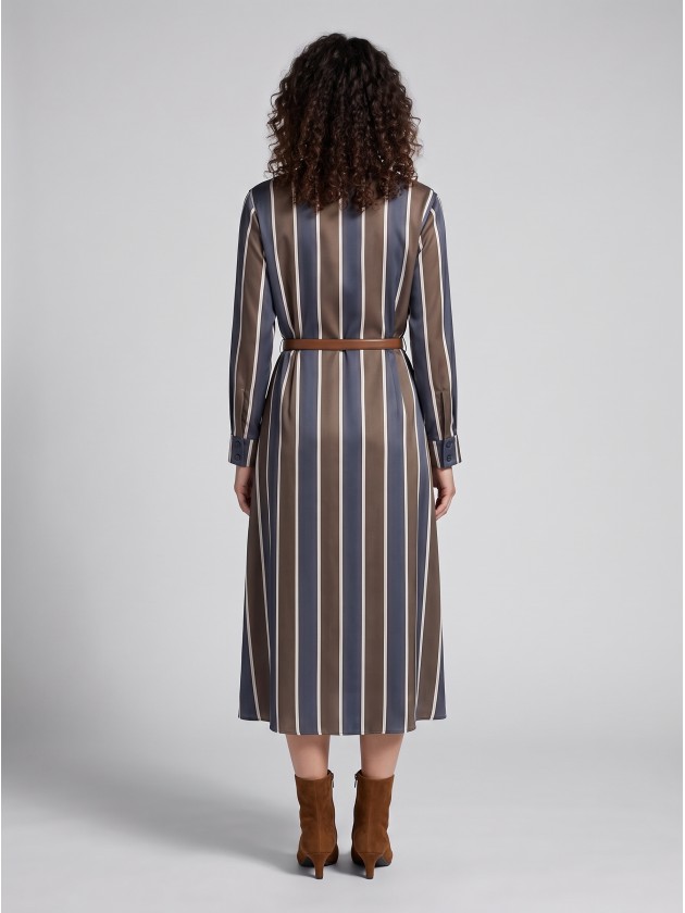 Long striped shirt dress Long striped shirt dress