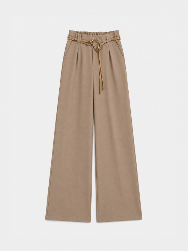 Wide-leg trousers with belt Wide-leg trousers with belt