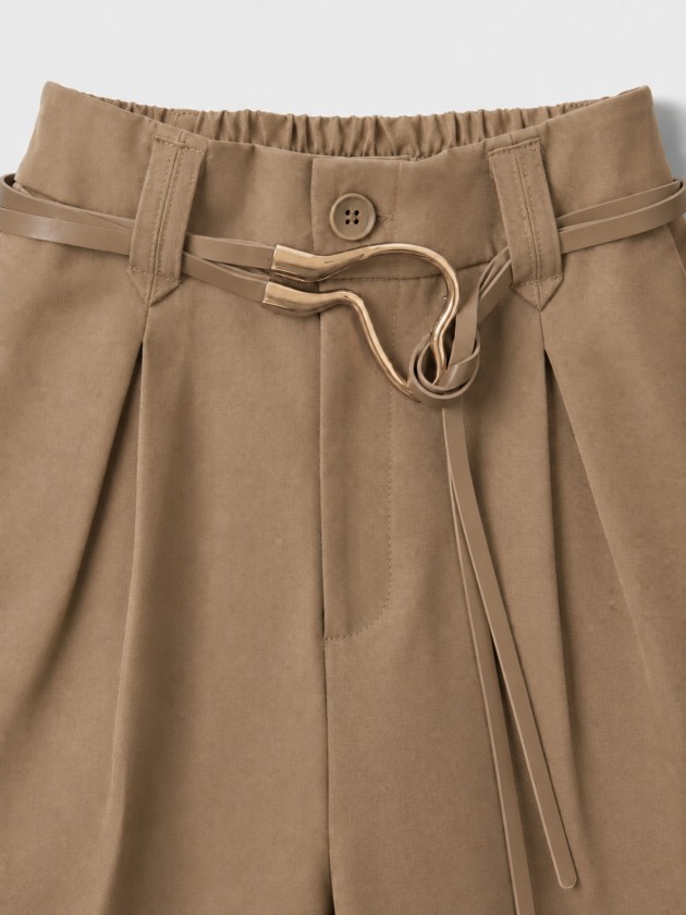 Wide-leg trousers with belt Wide-leg trousers with belt