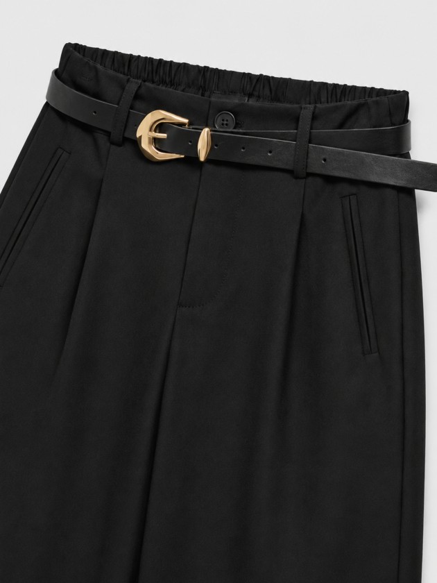 Wide-leg trousers with belt Wide-leg trousers with belt