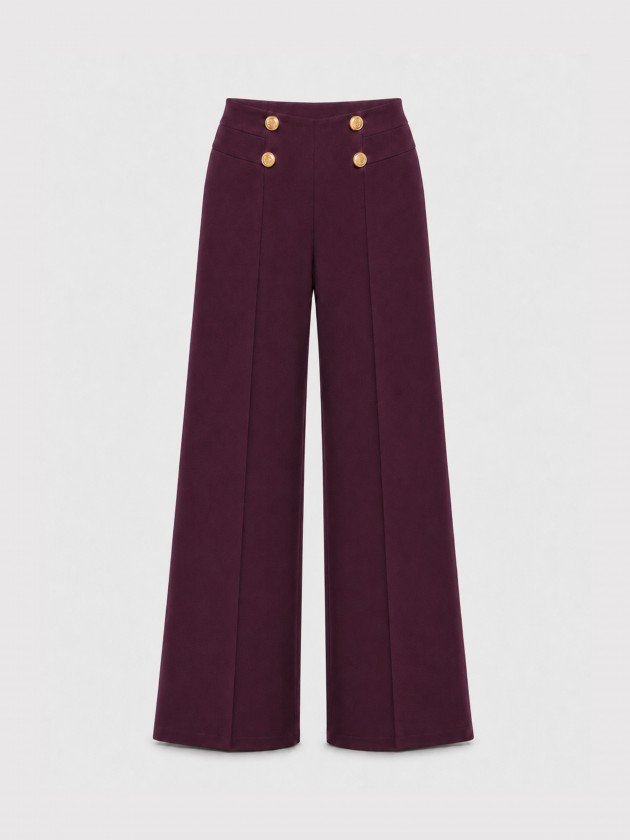Wide-leg trousers with buttons Wide-leg trousers with buttons