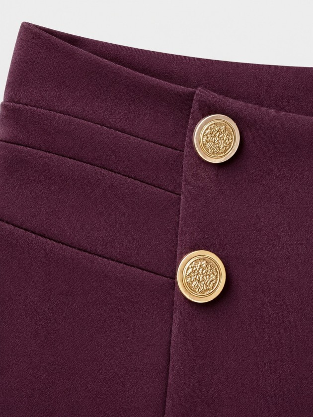 Wide-leg trousers with buttons Wide-leg trousers with buttons