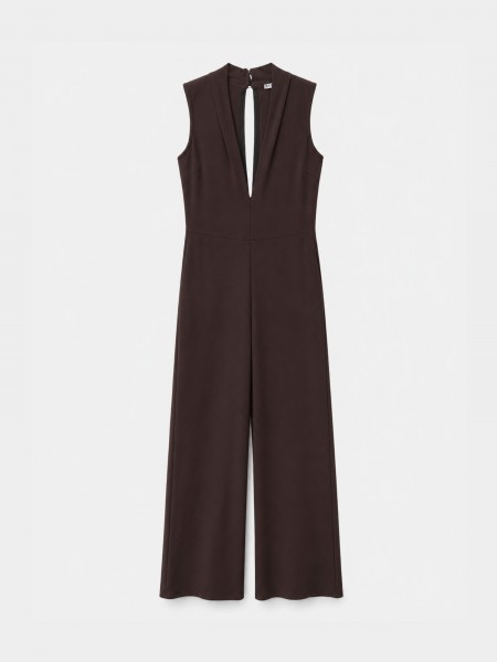 Long jumpsuit with opening