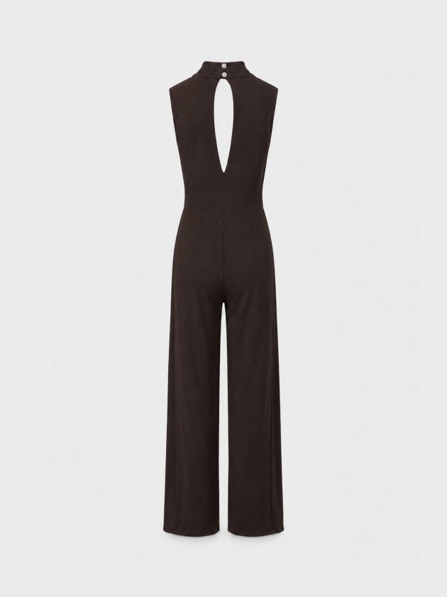 Long jumpsuit with opening