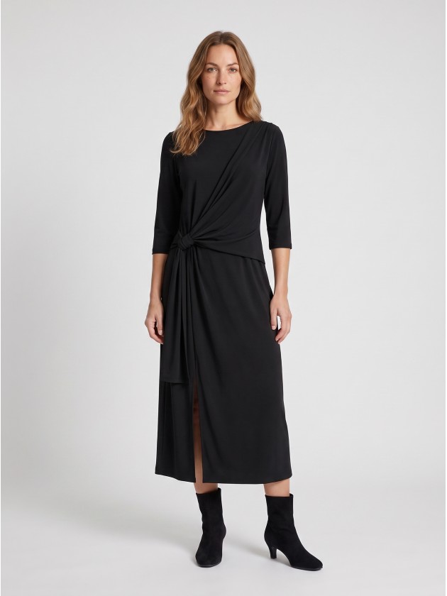 Long draped dress