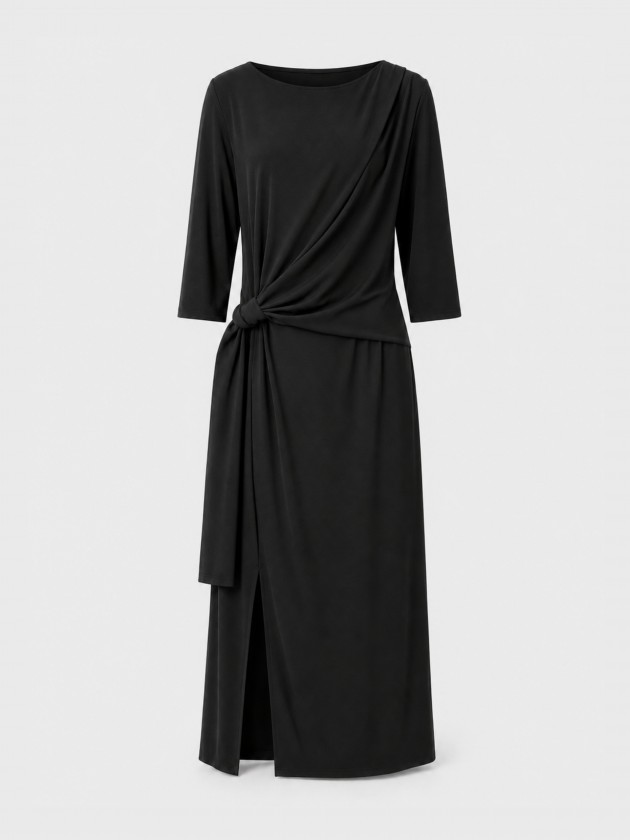 Long draped dress