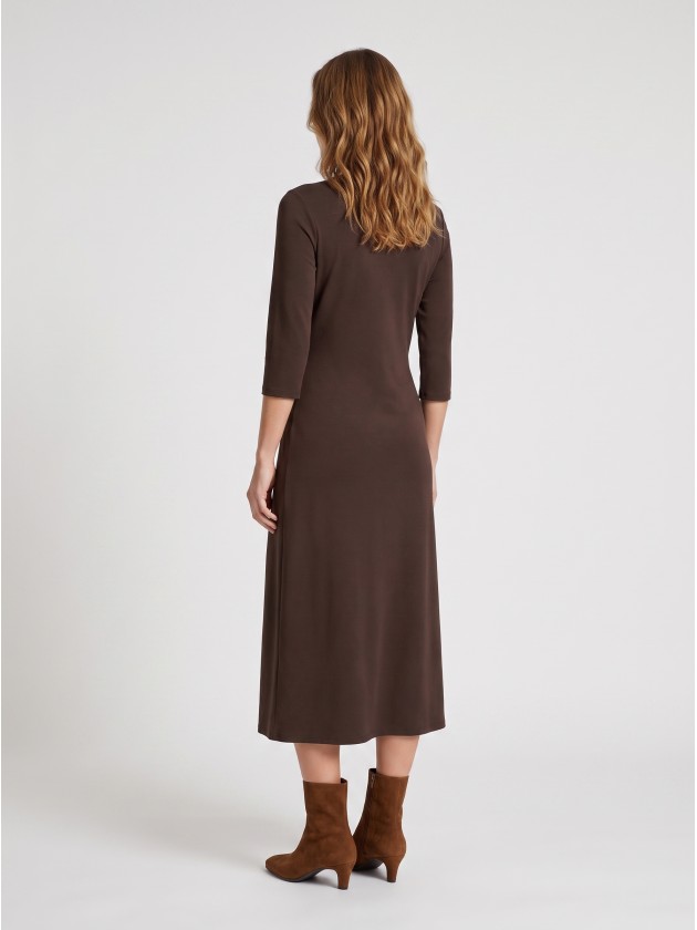 Robe longue drap�e