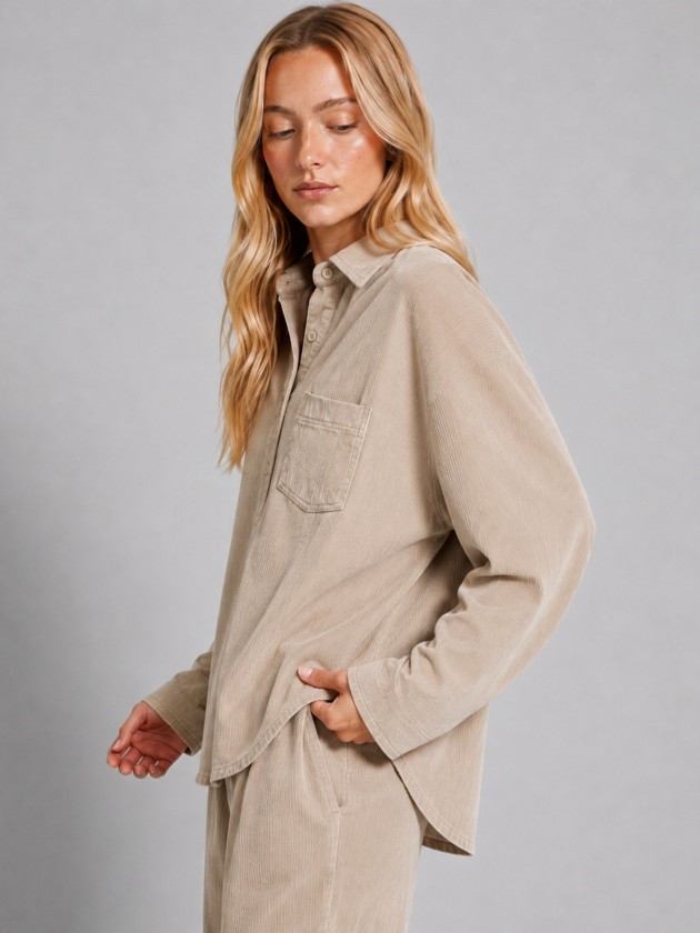 Corduroy shirt with pocket Corduroy shirt with pocket