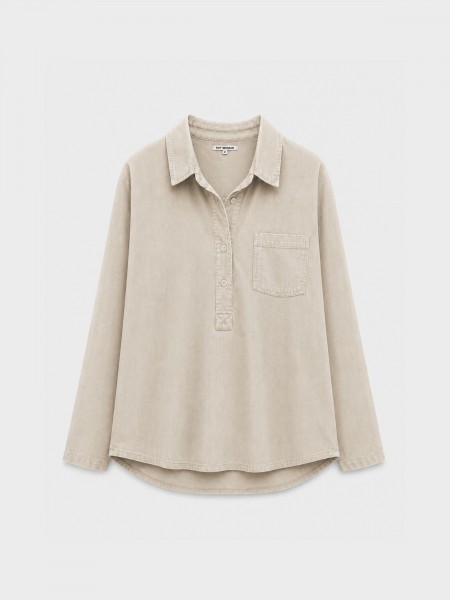 Corduroy shirt with pocket