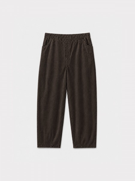 Pantalon en velours c�tel� avec taille �lastiqu�e