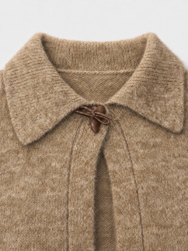 Veste en maille � col