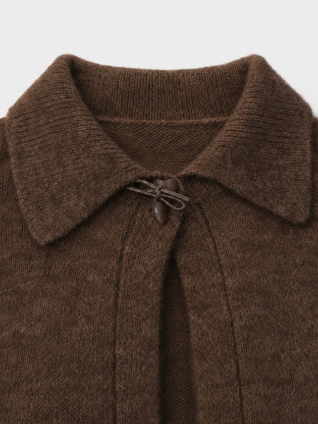 Veste en maille � col