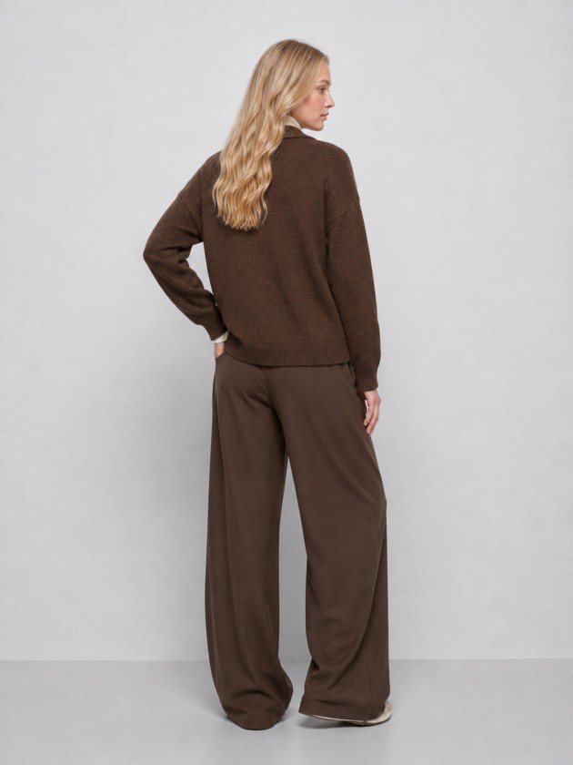 Veste en maille � col