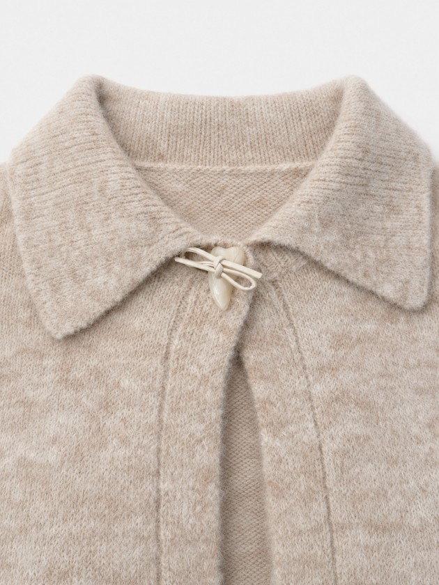 Veste en maille � col