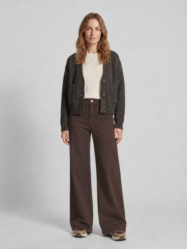 Veste en maille avec poches
