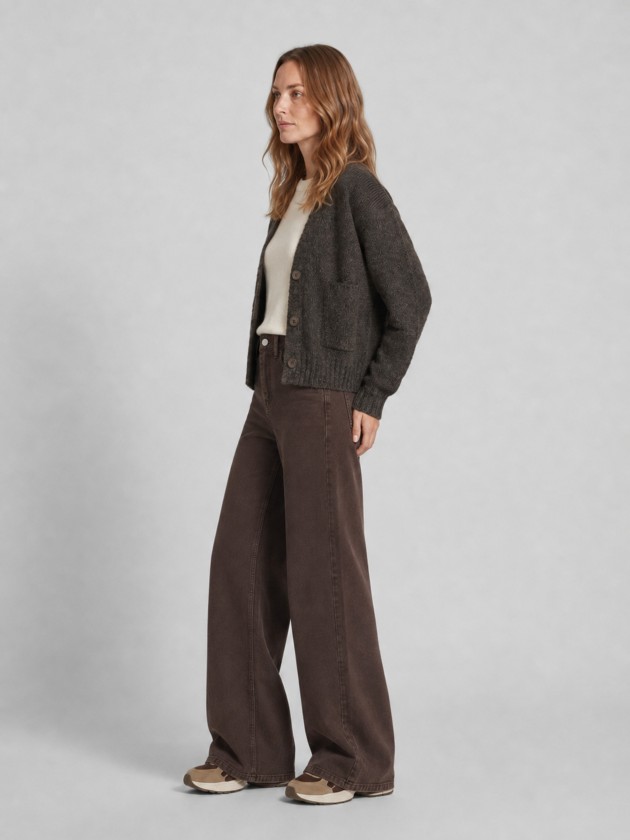 Veste en maille avec poches