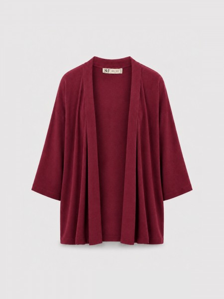 Open knit jacket